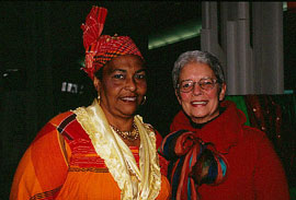 Madame Viviane Madacombe, President of the Cuisinières with Paola